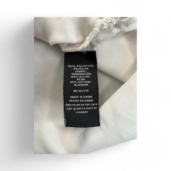 🆕 🤍✨ NWOT ZAC & RACHEL Cream Lace Detail Boho Blouse | Sz M - Picture 8 of 9